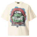 SAINT MICHAEL lips abstract graphic print T-Shirts
